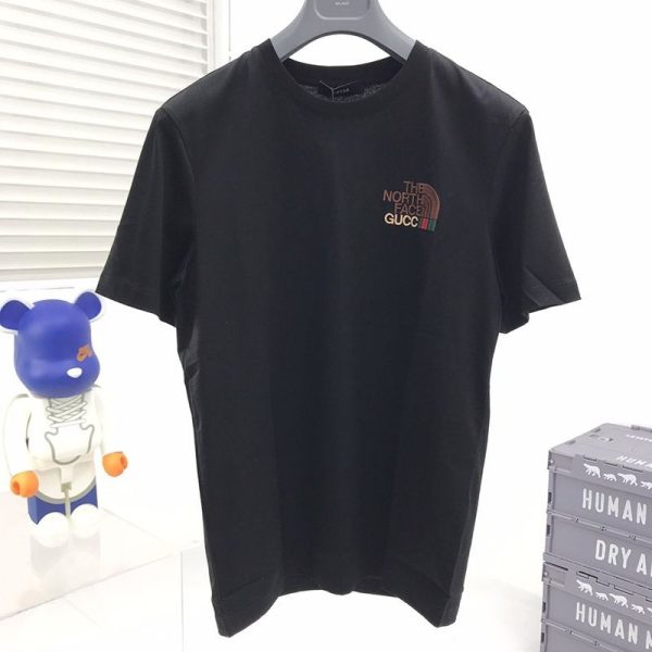 春夏新作グッチ x ノースフェイス コラボ 半袖Tシャツ パロディ gua78961 - 画像 (5)