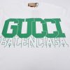 人気急上昇グッチ x バレンシアガ コラボ 半袖Tシャツ スーパーコピー gum56781 - 画像 (4)