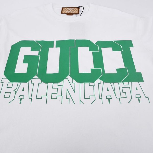 人気急上昇グッチ x バレンシアガ コラボ 半袖Tシャツ スーパーコピー gum56781 - 画像 (4)