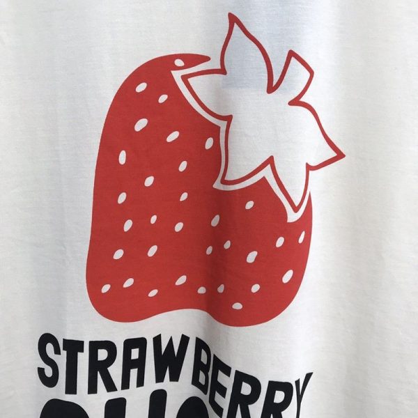 セール新作★"グッチ STRAWBERRY 偽物" コットンTシャツ★すぐ届く！ gui32635 - 画像 (5)