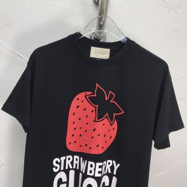 希少色★"グッチ STRAWBERRY スーパーコピー" コットンTシャツ★すぐ届く guh62789 - 画像 (3)