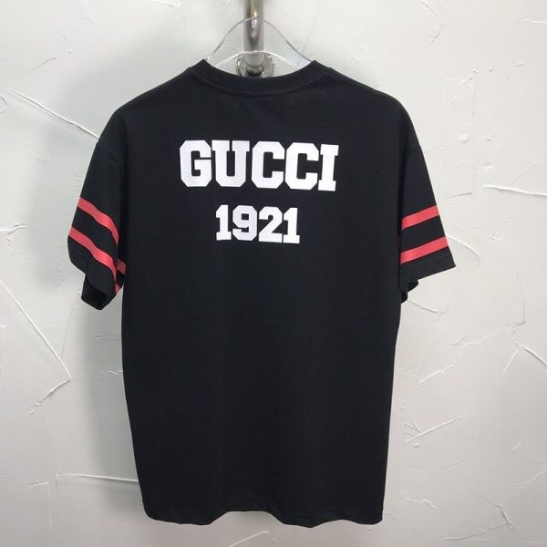 春もの新作100周年記念★グッチ★Tシャツ 偽物 コットン クルーネック ストライプ gur59948 - 画像 (2)