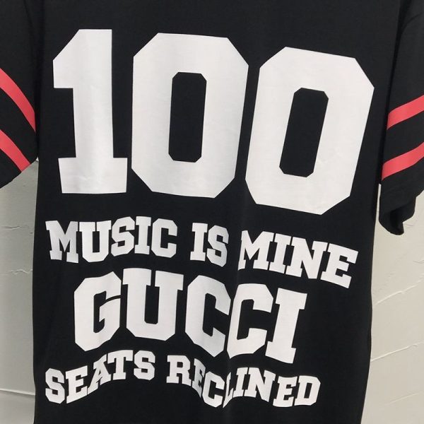春もの新作100周年記念★グッチ★Tシャツ 偽物 コットン クルーネック ストライプ gur59948 - 画像 (4)
