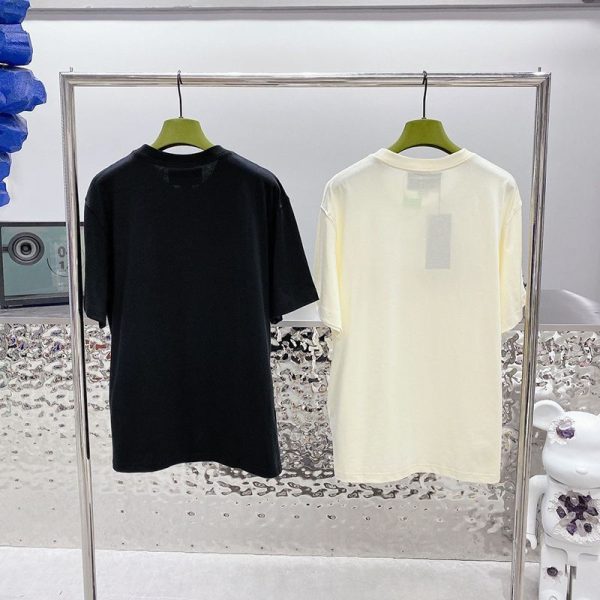 希少色☆グッチ ロゴ コットンTシャツ スーパーコピー バックフラワーアップリケ gua22340 - 画像 (2)