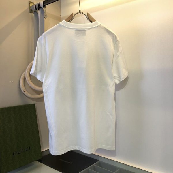 世界中で大人気♪グッチ ロゴ コットンTシャツ コピー バックフラワーアップリケ 2色 gus17426 - 画像 (3)