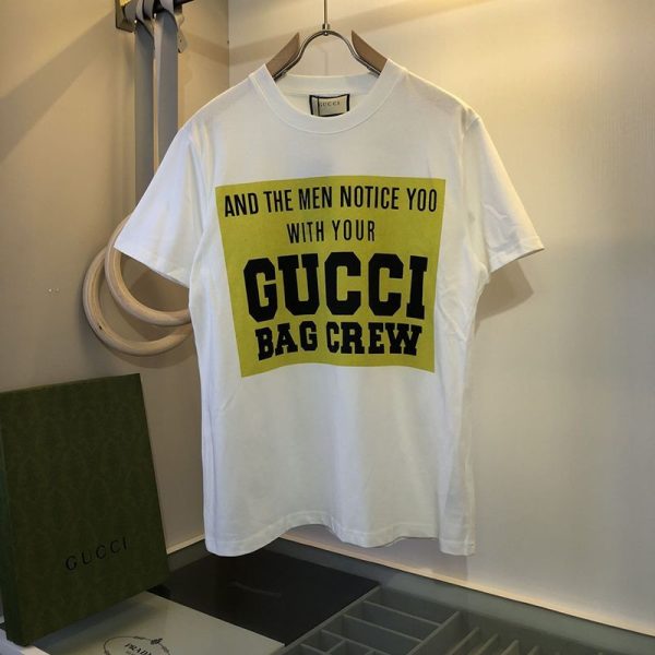 世界中で大人気♪グッチ ロゴ コットンTシャツ コピー バックフラワーアップリケ 2色 gus17426 - 画像 (2)