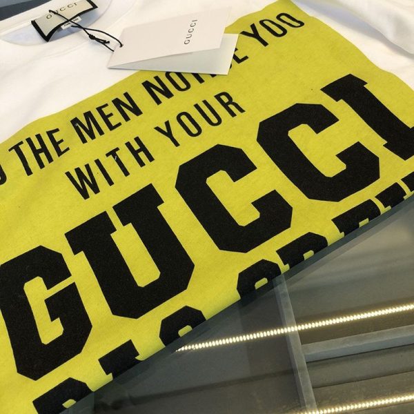 世界中で大人気♪グッチ ロゴ コットンTシャツ コピー バックフラワーアップリケ 2色 gus17426 - 画像 (5)
