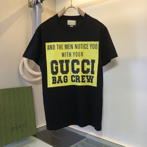 世界中で大人気♪グッチ ロゴ コットンTシャツ コピー バックフラワーアップリケ 2色 gus17426 - 画像 (6)