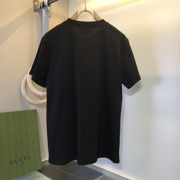 世界中で大人気♪グッチ ロゴ コットンTシャツ コピー バックフラワーアップリケ 2色 gus17426 - 画像 (7)