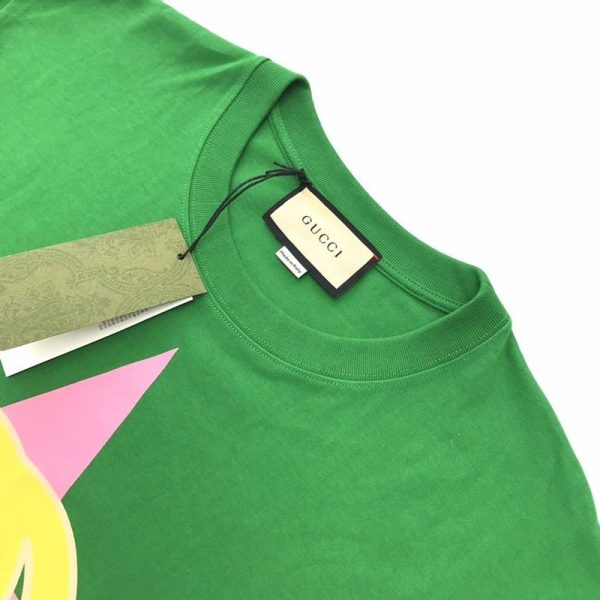 定番人気☆グッチ ロゴ コットンTシャツ コピー バックフラワーアップリケ 2色 guw17595 - 画像 (3)
