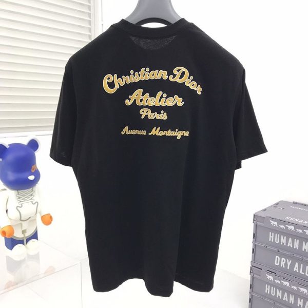 希少色クリスチャンディオール アトリエTシャツ スーパーコピー ブラック dew62329 - 画像 (2)