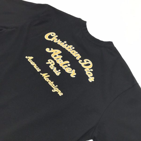 希少色クリスチャンディオール アトリエTシャツ スーパーコピー ブラック dew62329 - 画像 (4)