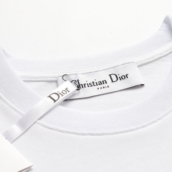 大人気◆ディオール◆Tシャツ 偽物 半袖 コットンジャージー ロゴ ディオリビエラ deq87216 - 画像 (4)
