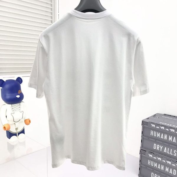 世界中で大人気♪ディオール コピー◆上質 シンプル ロゴ刺繍入り コットンジャージー Tシャツ dev15358 - 画像 (2)