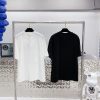 21AW新作◆上質 ディオール Tシャツ コピー シンプル ロゴ刺繍入り コットンジャージー dep21203 - 画像 (2)