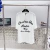 21AW新作◆上質 ディオール Tシャツ コピー シンプル ロゴ刺繍入り コットンジャージー dep21203 - 画像 (3)