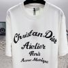 21AW新作◆上質 ディオール Tシャツ コピー シンプル ロゴ刺繍入り コットンジャージー dep21203 - 画像 (5)