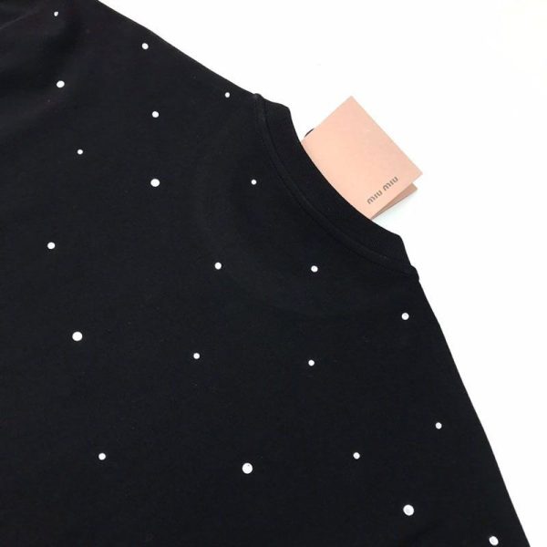 定番ミュウミュウ スーパーコピー Leagueロゴ入りのアイコニックなTシャツ myl95744 - 画像 (6)