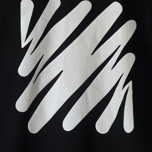 争奪戦オフホワイト Diagonal コットンTシャツ コピー ofj88513 - 画像 (2)