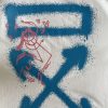 21AW新作オフホワイト グラフィティ アローロゴTシャツ コピー ofw33659 - 画像 (3)