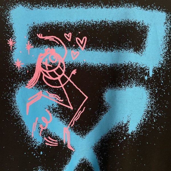 超話題!オフホワイト グラフィティ アローロゴTシャツ 偽物 ofc45272 - 画像 (4)