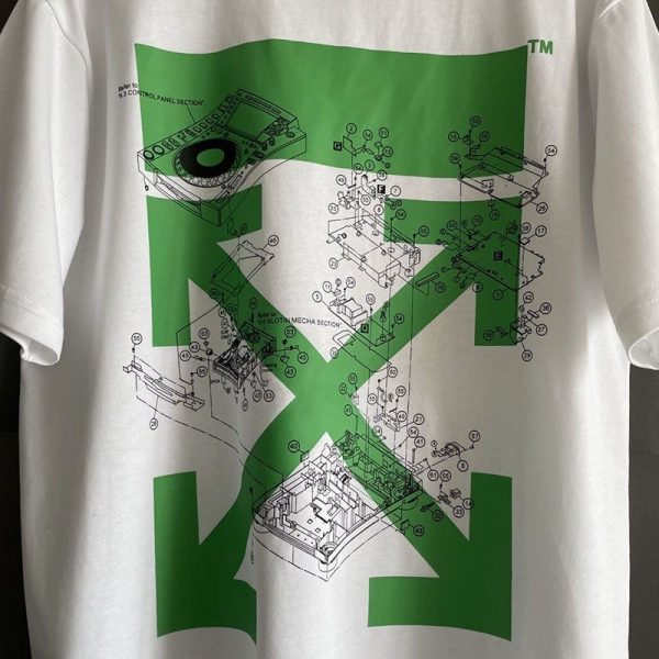 春夏新作オフホワイト アローロゴTシャツ スーパーコピー ofq08490 - 画像 (4)