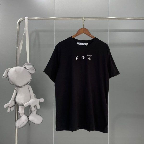 【日本未発売】オフホワイト 偽物 マーカーアローコットンTシャツ ofw25928 - 画像 (2)