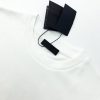 日本未入荷プラダ コピー コントラストトライアングル ロゴ コットンTシャツ ホワイト puz08445 - 画像 (3)