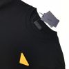 大人気!!新色プラダ スーパーコピー コントラストトライアングル ロゴ コットンTシャツ ブラック pue73875 - 画像 (3)