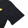 大人気!!新色プラダ スーパーコピー コントラストトライアングル ロゴ コットンTシャツ ブラック pue73875 - 画像 (5)