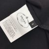 大人気!!新色プラダ スーパーコピー コントラストトライアングル ロゴ コットンTシャツ ブラック pue73875 - 画像 (6)