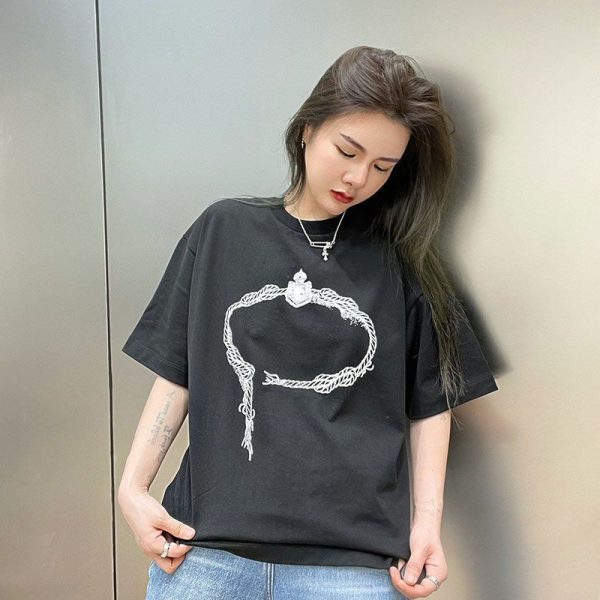 希少色プラダ プリントコットンTシャツ 偽物 2色 puu55816 - 画像 (2)