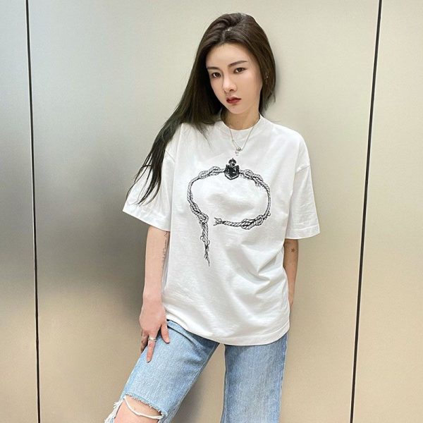 希少色プラダ プリントコットンTシャツ 偽物 2色 puu55816 - 画像 (3)