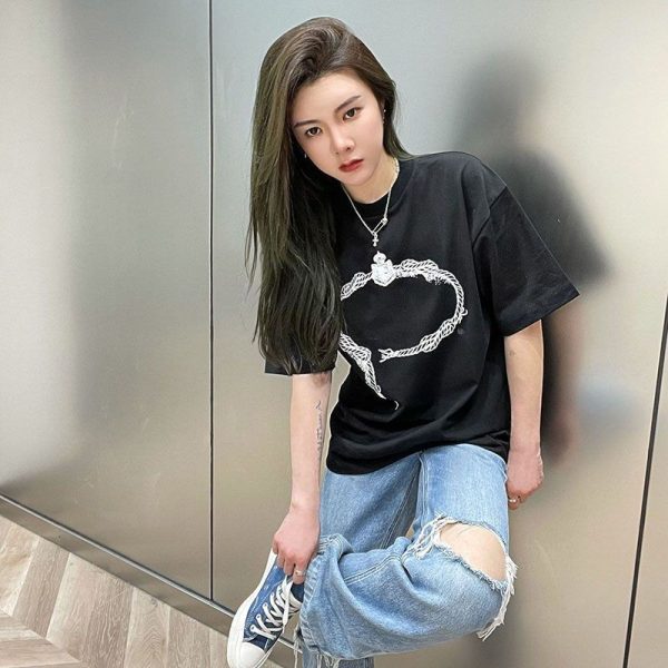 希少色プラダ プリントコットンTシャツ 偽物 2色 puu55816 - 画像 (6)