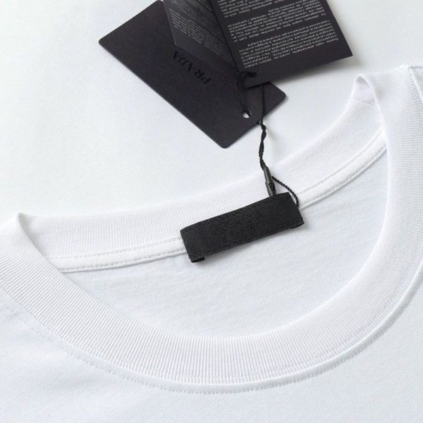 定番プラダ ロゴ コットンTシャツ 偽物 pub13693 - 画像 (3)