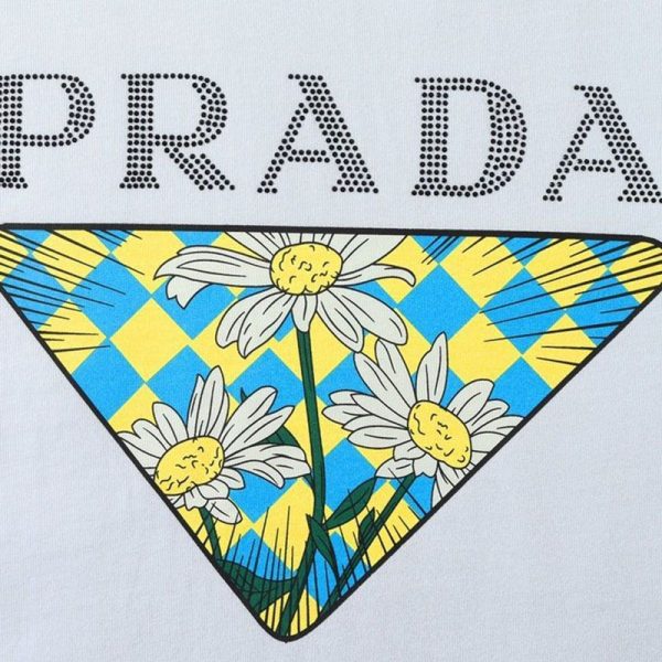 定番プラダ ロゴ コットンTシャツ 偽物 pub13693 - 画像 (4)