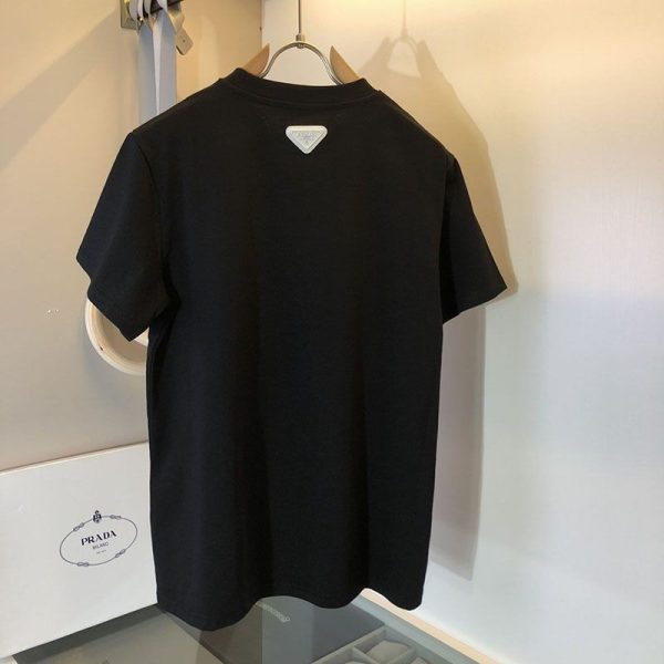 人気急上昇プラダ ロゴ コットンTシャツ コピー pur10999 - 画像 (2)