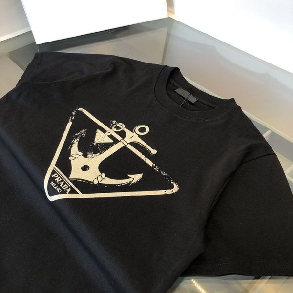 人気急上昇プラダ ロゴ コットンTシャツ コピー pur10999 - 画像 (3)