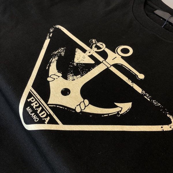 人気急上昇プラダ ロゴ コットンTシャツ コピー pur10999 - 画像 (4)