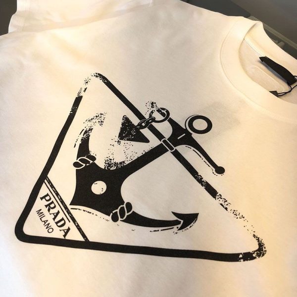 春夏新作プラダ 偽物 ロゴ コットンTシャツ puc58898 - 画像 (4)