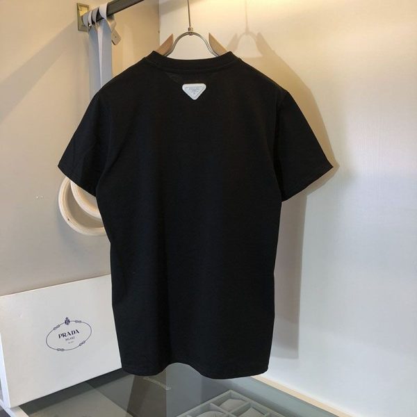 稀少プラダ コピー ロゴ コットンTシャツ pup96231 - 画像 (2)