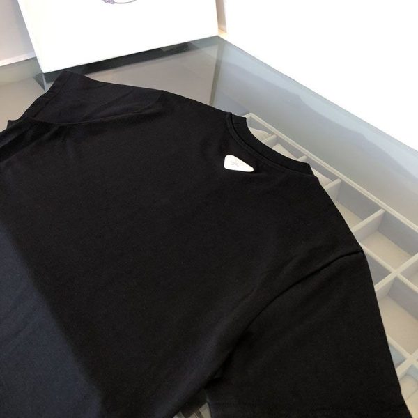 稀少プラダ コピー ロゴ コットンTシャツ pup96231 - 画像 (8)
