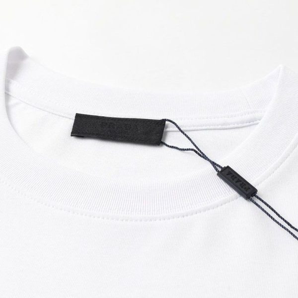 送料込プラダ ミラノロゴ コットンTシャツ コピー puk55503 - 画像 (3)