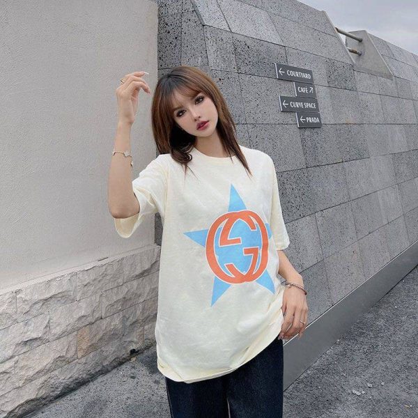 希少色グッチ ロゴ コットン Tシャツ スーパーコピー gua31499 - 画像 (8)