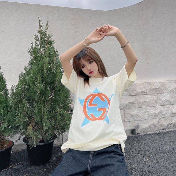 希少色グッチ ロゴ コットン Tシャツ スーパーコピー gua31499 - 画像 (9)