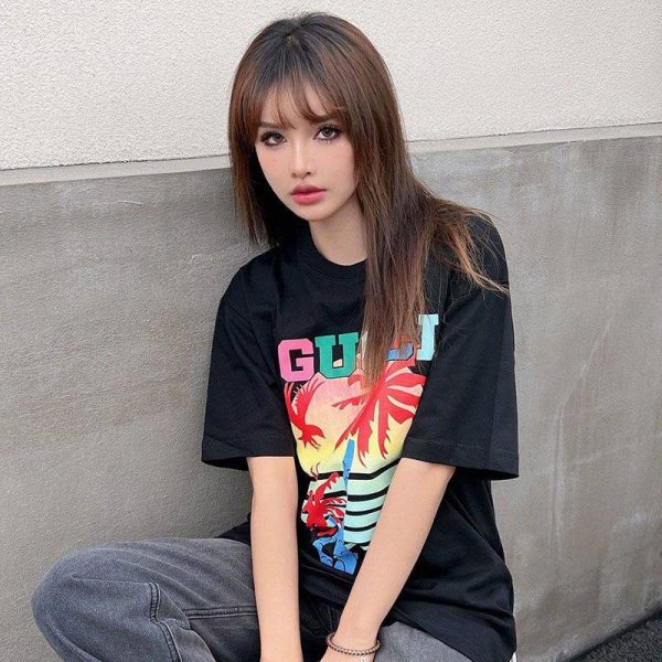 21AW新作グッチ ヤシ コットン Tシャツ コピー guc81693 - 画像 (2)