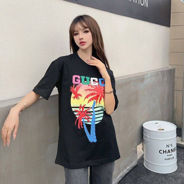 21AW新作グッチ ヤシ コットン Tシャツ コピー guc81693 - 画像 (8)
