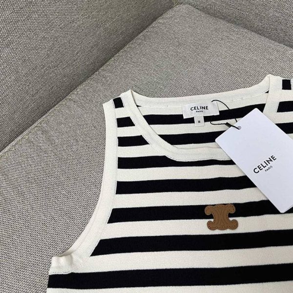 【日本未発売】セリーヌ トップス ロゴタンクトップ コピー shx90379 - 画像 (3)