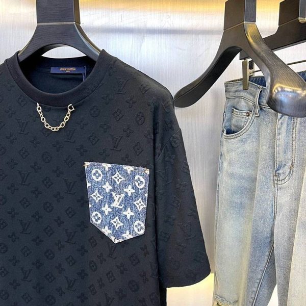 春もの新作ルイヴィトン 偽物 モノグラムポケットTシャツ vuz12664 - 画像 (5)