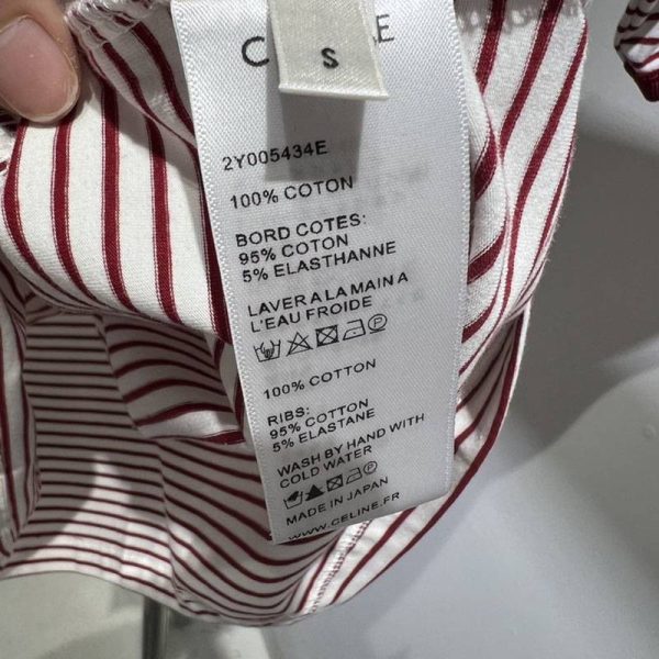 春夏新作セリーヌ PARIS ストライプ Tシャツ コピー/ コットンジャージー Cei82149 - 画像 (4)